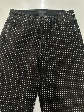 GUESS Black Studded Straight Jeans